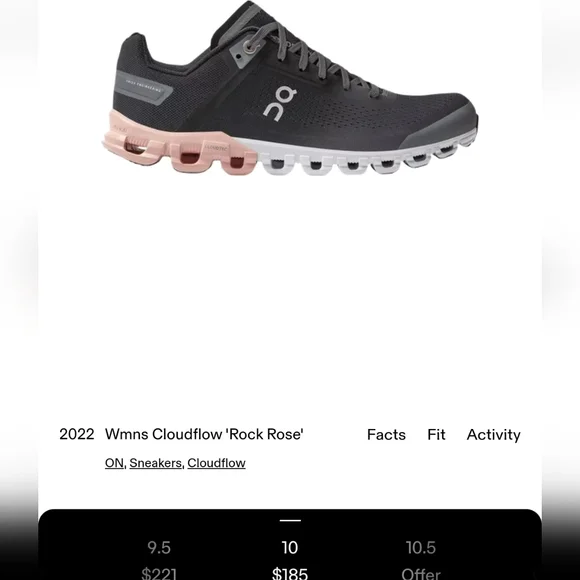 On Cloudflow Wmns Running Shoes 'Rock Rose' Sz.10 - Picture 11 of 11